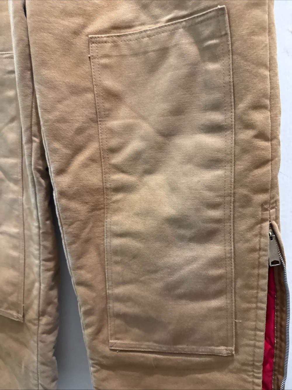 liberty Brown Workwear Bib Overalls with Front Patch Pocket quilted reinforced - Picture 5 of 14